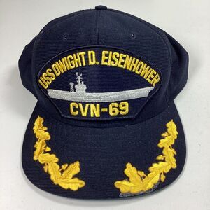 Eisenhower CVN-69 Snapback Hat Cap Eagle Crest USA Navy